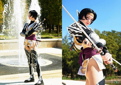 Aarkeybabble : Taki is from Soul Calibur, and she's better for the cutting fans