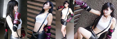 Aarkeybabble : Tifa is from the Final Fantasy series, and she'll kick yer butt!