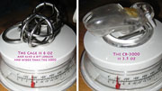 Aarkeybabble : The stainless steel chastity cage weighs a bit more - but not enough that it seems to matter