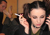 Aarkeybabble : The Balkan Brat Domme knows how important foot worship can be